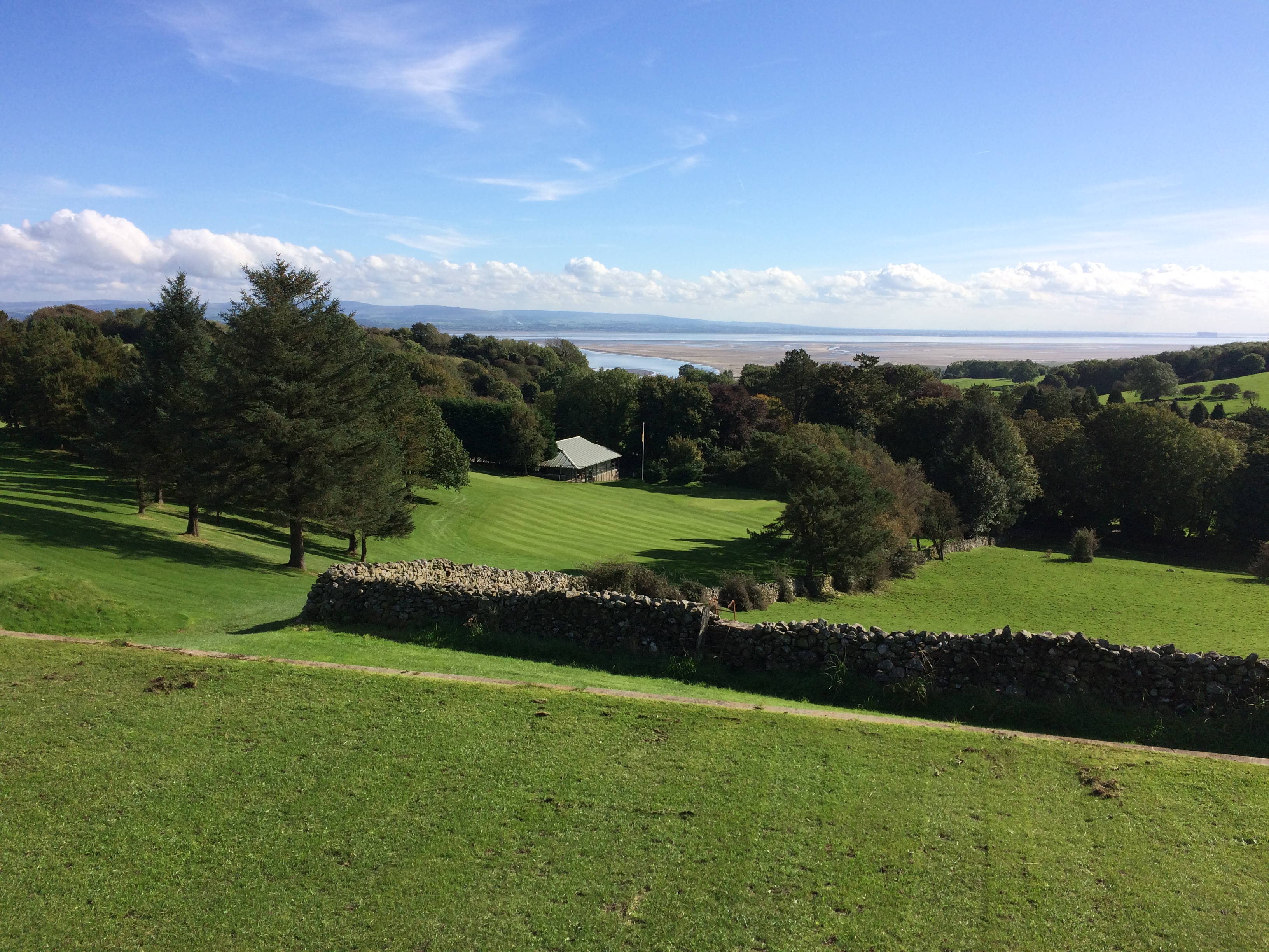 9th tee on golf course